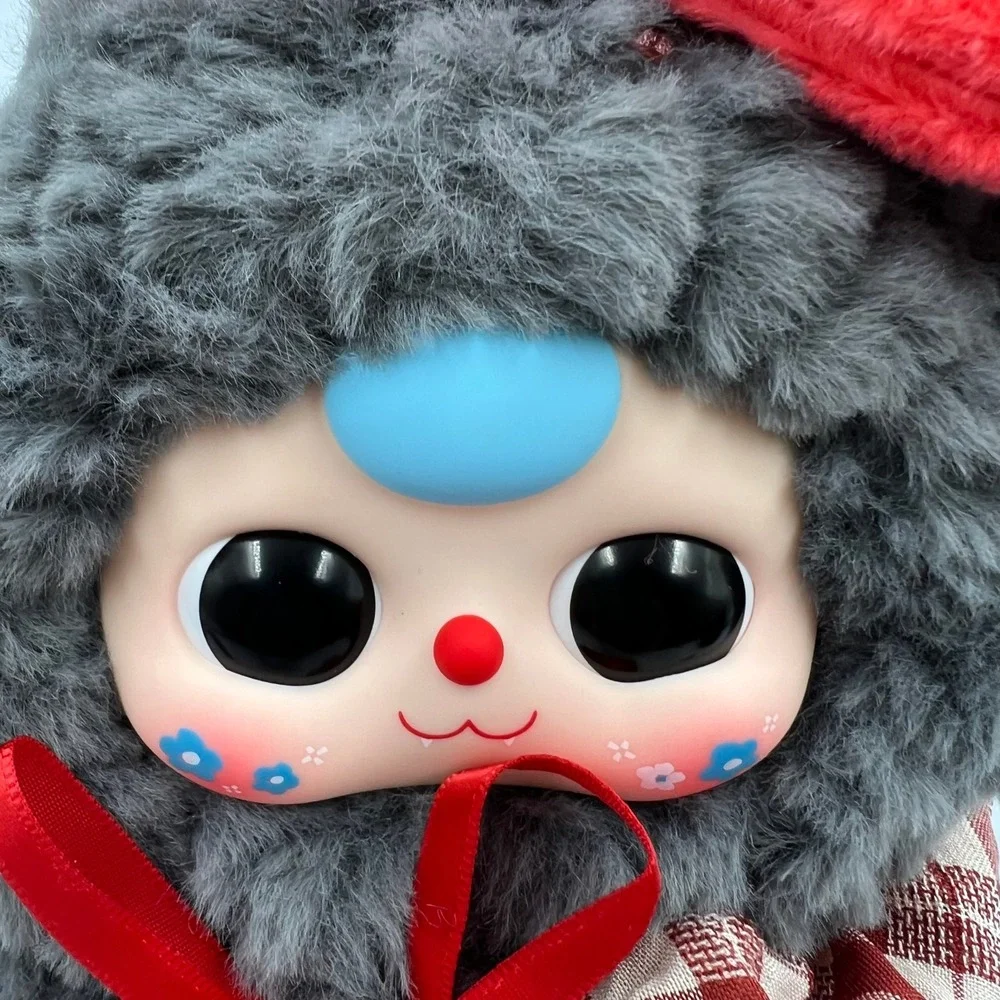 Baby Three Lily Rabbit Town V2 Dizzy Gray Bunny Plush Designer Toy with Card